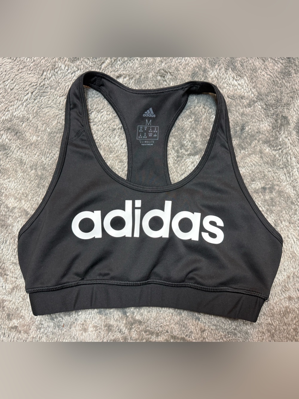 adidas Black Women's Logo Sports Bikini Top
